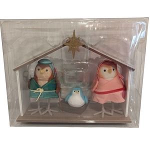 Target 4pc Bird Christmas Nativity Scene Set - Wondershop